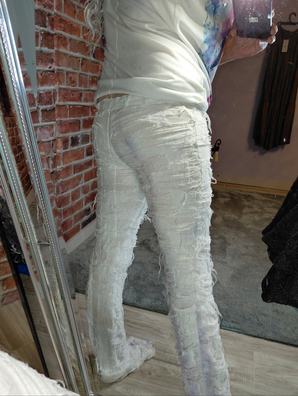VINTAGE CRAZY Tye Dyed JEANS - Picture 7 of 9